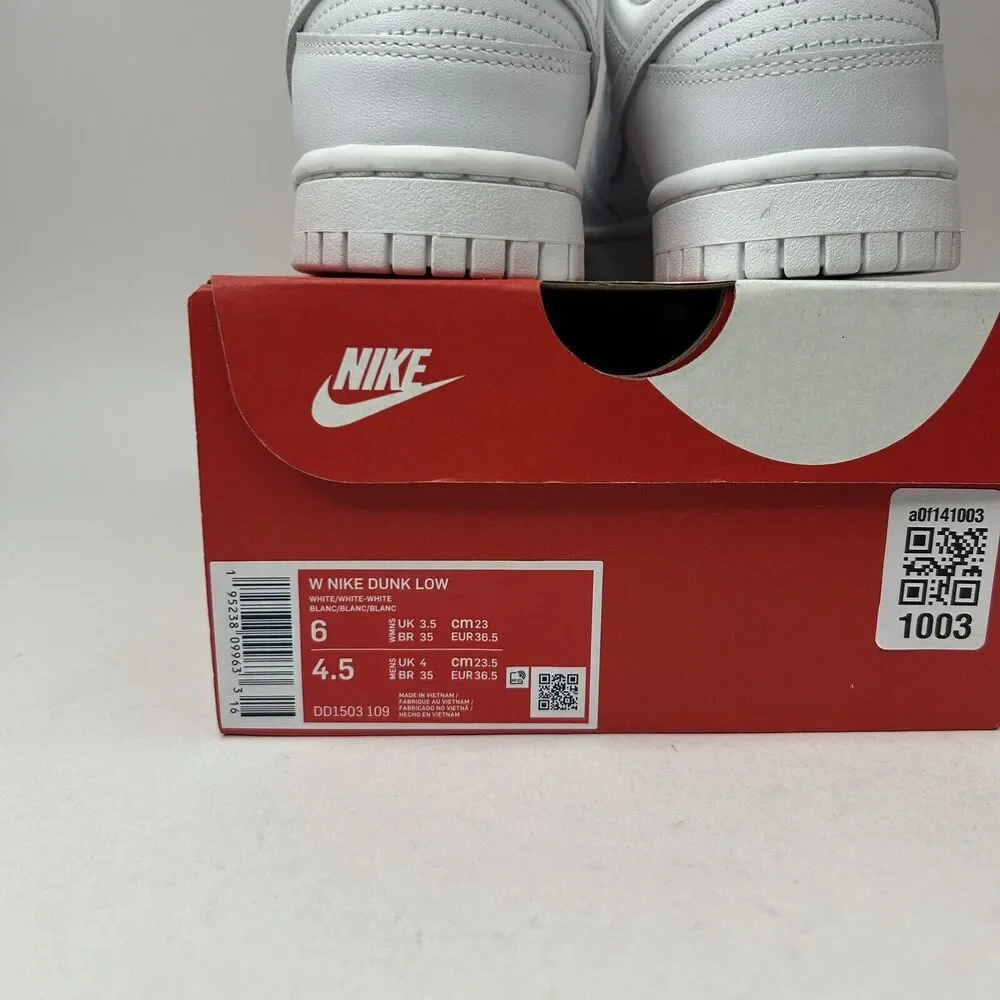 Nike Dunk Low WMNS “Triple White” 2023 - Picture 5 of 5